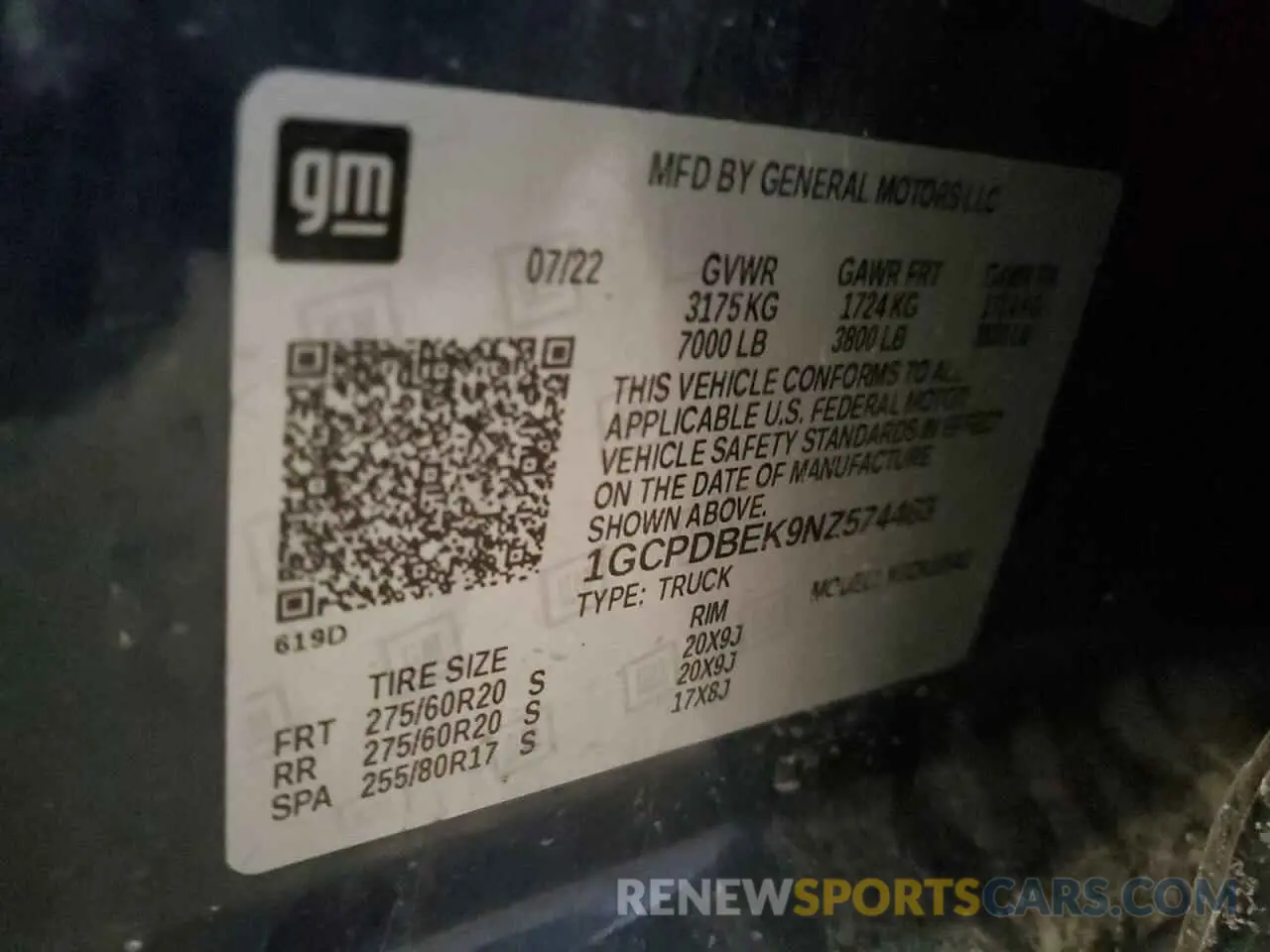 15 Фотография поврежденного автомобиля 1GCPDBEK9NZ574463 CHEVROLET ALL Models 2022