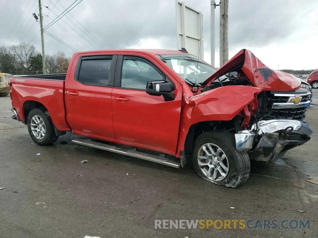 4 Фотография поврежденного автомобиля 1GCPDDEK0NZ524093 CHEVROLET ALL Models 2022