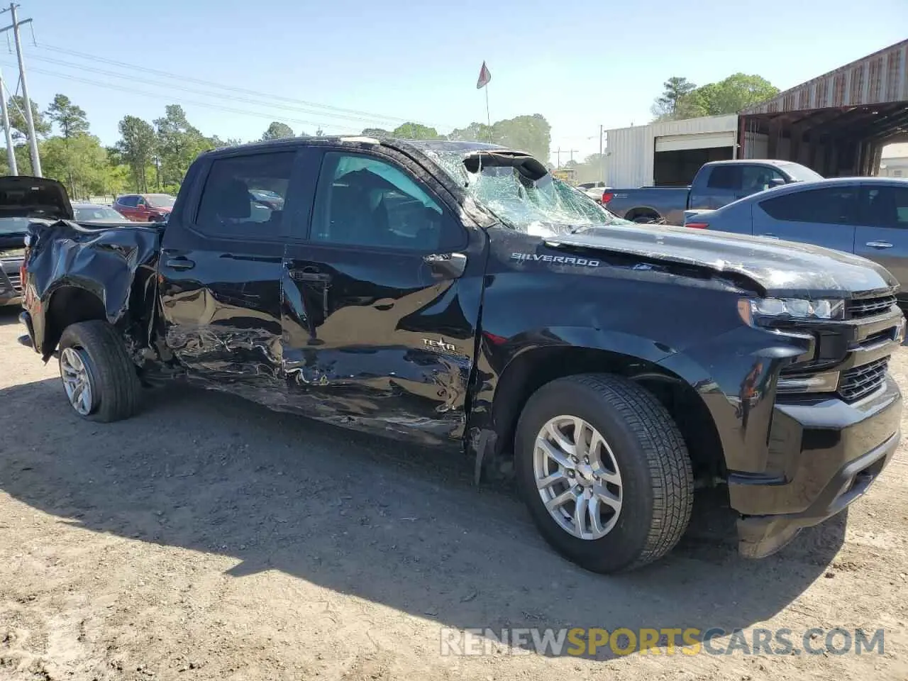 4 Photograph of a damaged car 1GCPWDED7NZ216155 CHEVROLET ALL Models 2022