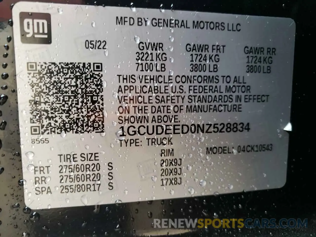 13 Фотография поврежденного автомобиля 1GCUDEED0NZ528834 CHEVROLET ALL Models 2022