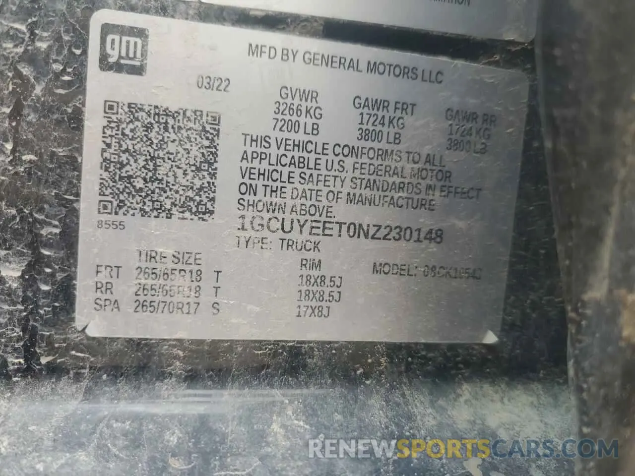 12 Фотография поврежденного автомобиля 1GCUYEET0NZ230148 CHEVROLET ALL Models 2022