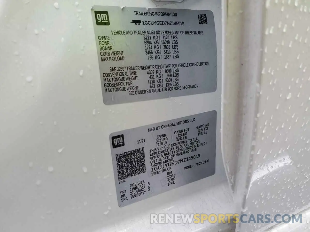 12 Фотография поврежденного автомобиля 1GCUYGED7NZ145019 CHEVROLET ALL Models 2022