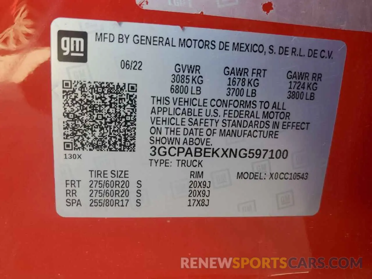12 Фотография поврежденного автомобиля 3GCPABEKXNG597100 CHEVROLET ALL Models 2022