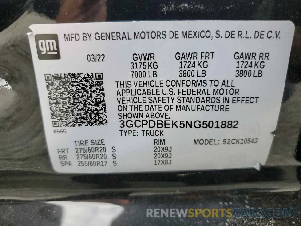 12 Фотография поврежденного автомобиля 3GCPDBEK5NG501882 CHEVROLET ALL Models 2022