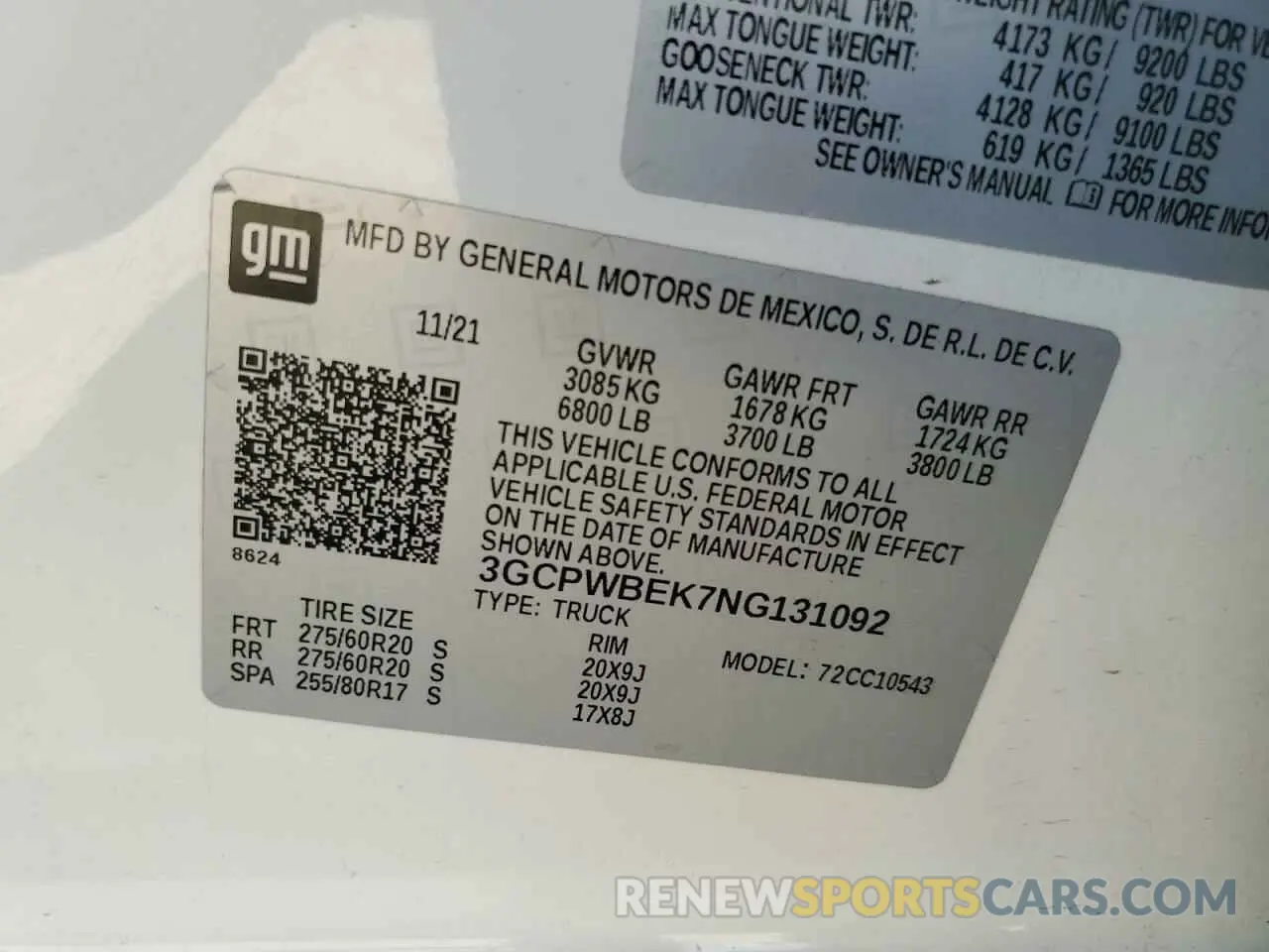 12 Фотография поврежденного автомобиля 3GCPWBEK7NG131092 CHEVROLET ALL Models 2022