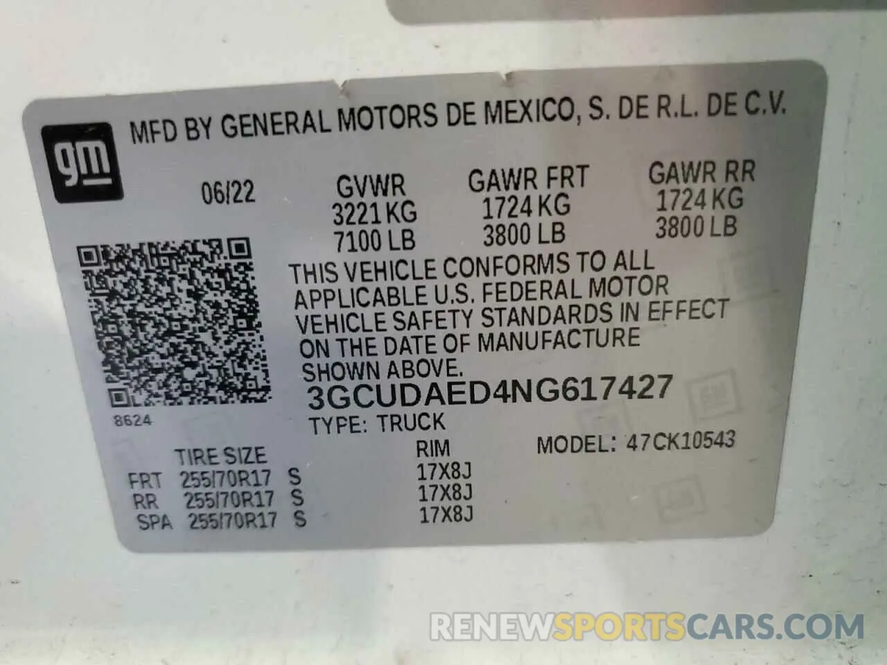 14 Фотография поврежденного автомобиля 3GCUDAED4NG617427 CHEVROLET ALL Models 2022
