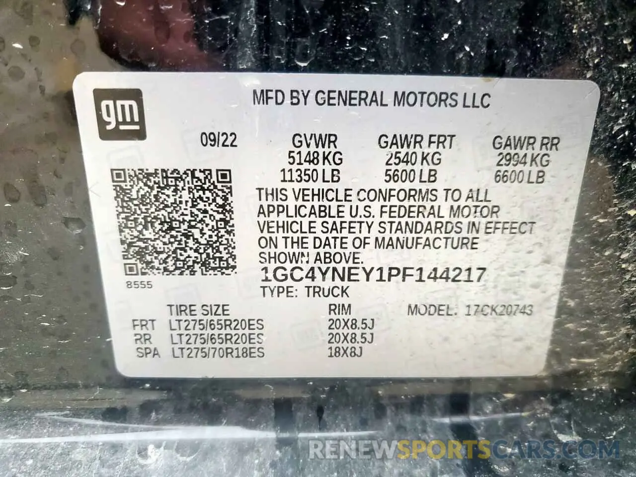 12 Photograph of a damaged car 1GC4YNEY1PF144217 CHEVROLET ALL Models 2023