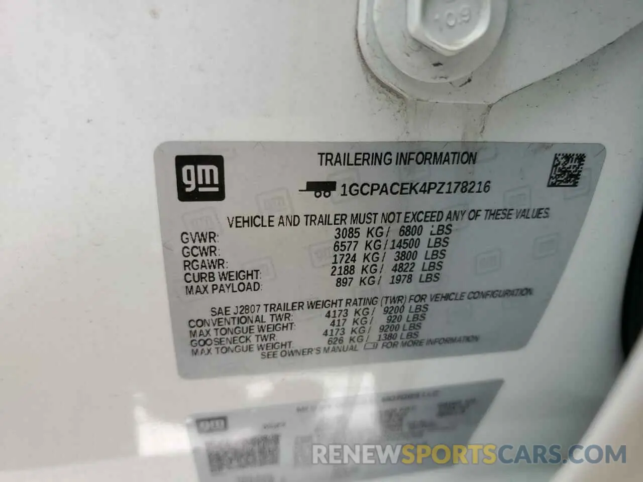 12 Фотография поврежденного автомобиля 1GCPACEK4PZ178216 CHEVROLET ALL Models 2023