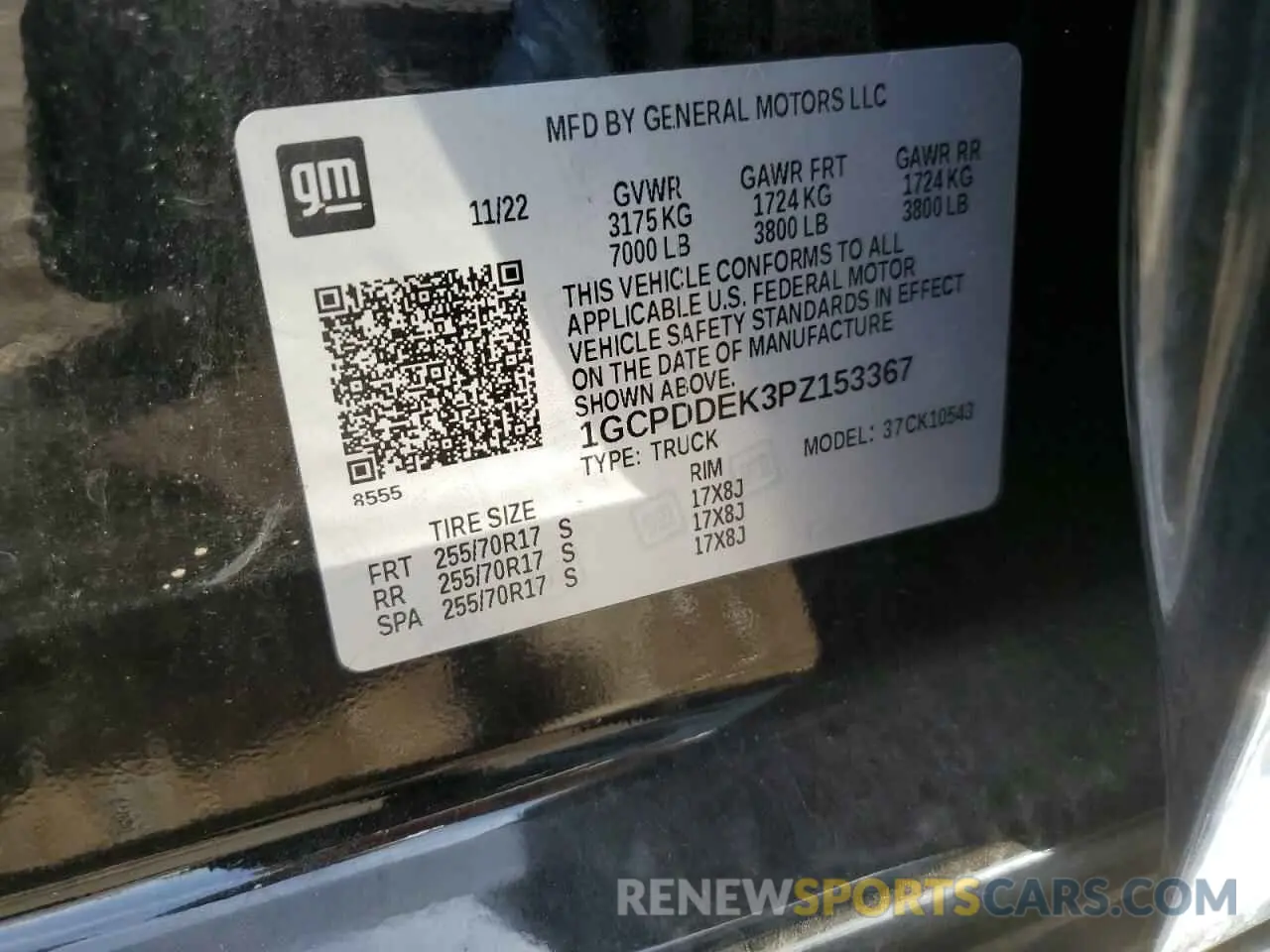 14 Фотография поврежденного автомобиля 1GCPDDEK3PZ153367 CHEVROLET ALL Models 2023