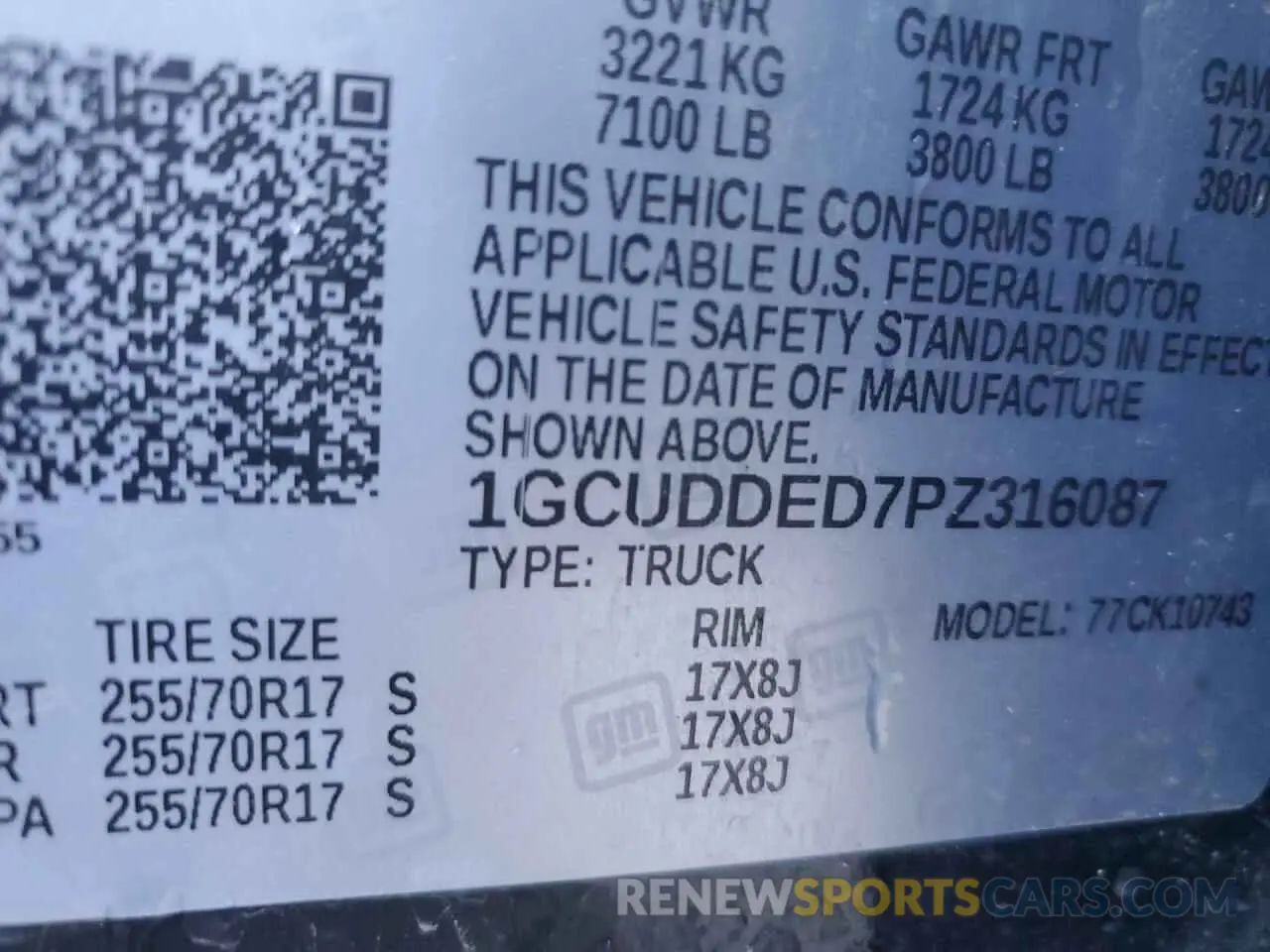 13 Фотография поврежденного автомобиля 1GCUDDED7PZ316087 CHEVROLET ALL Models 2023