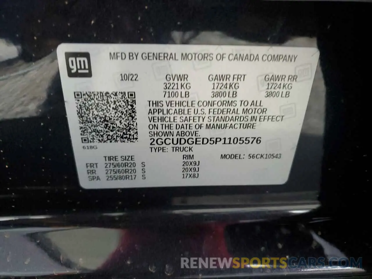 12 Photograph of a damaged car 2GCUDGED5P1105576 CHEVROLET ALL Models 2023