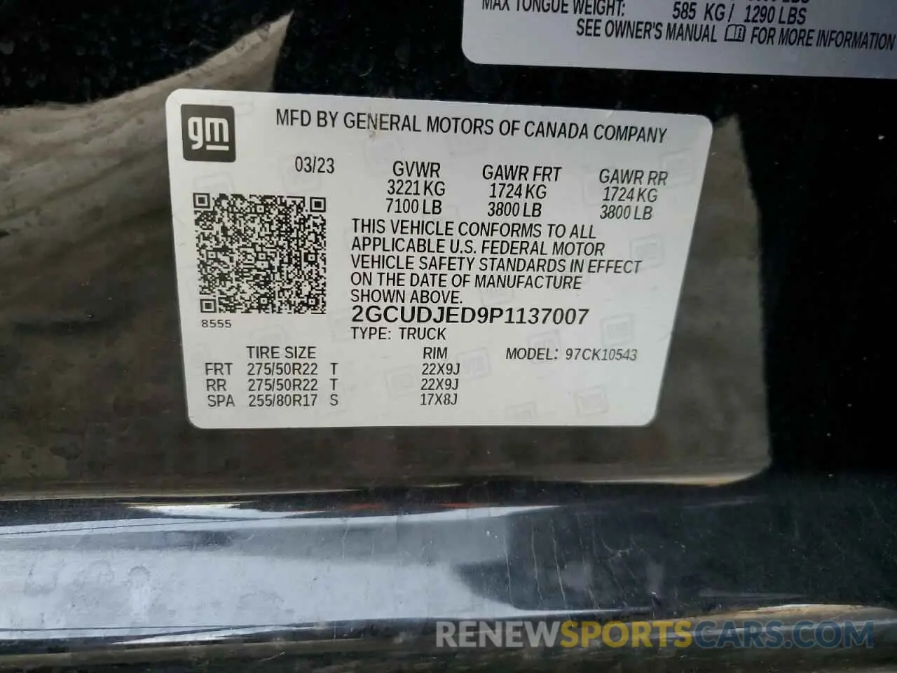 14 Photograph of a damaged car 2GCUDJED9P1137007 CHEVROLET ALL Models 2023