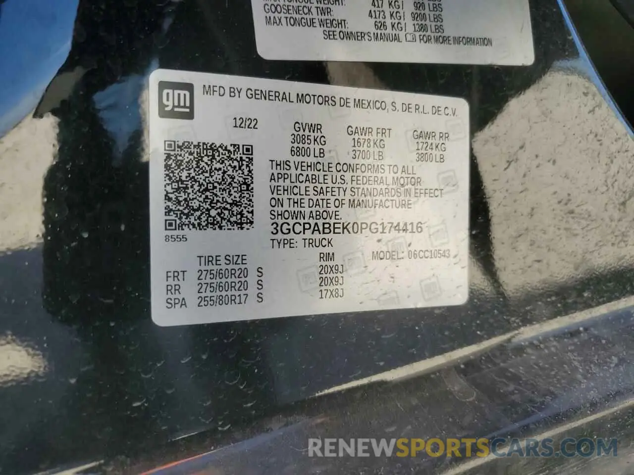 12 Photograph of a damaged car 3GCPABEK0PG174416 CHEVROLET ALL Models 2023