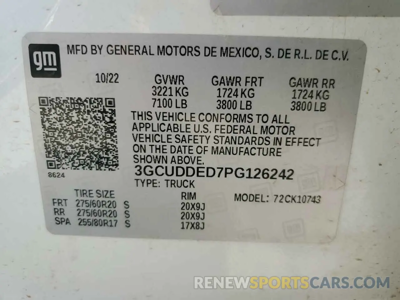 12 Photograph of a damaged car 3GCUDDED7PG126242 CHEVROLET ALL Models 2023