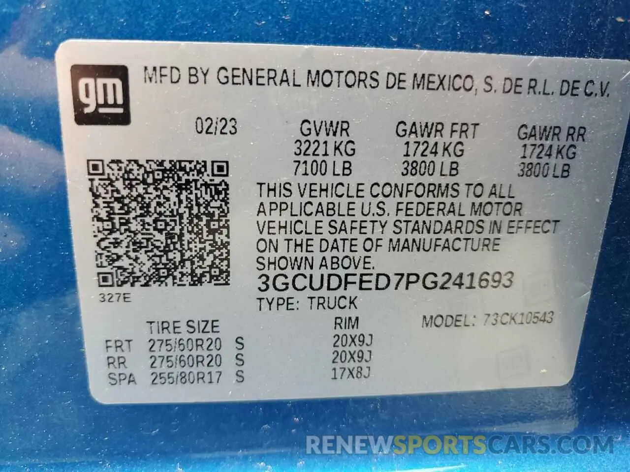 12 Photograph of a damaged car 3GCUDFED7PG241693 CHEVROLET ALL Models 2023