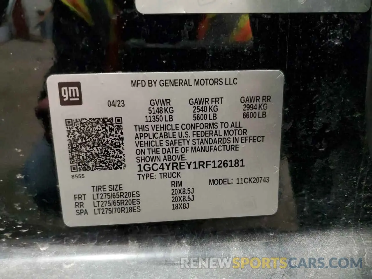 12 Фотография поврежденного автомобиля 1GC4YREY1RF126181 CHEVROLET ALL Models 2024