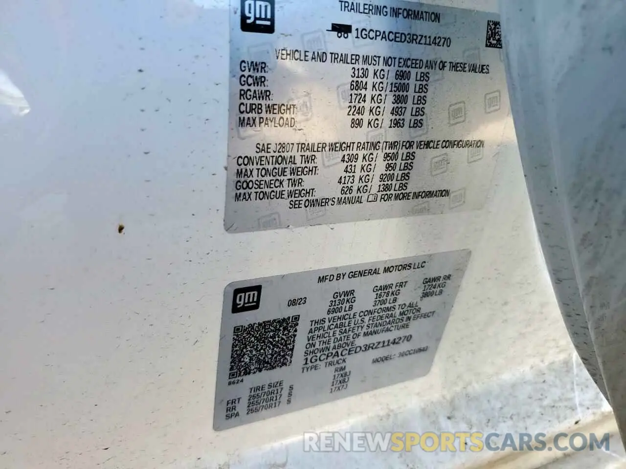 12 Фотография поврежденного автомобиля 1GCPACED3RZ114270 CHEVROLET ALL Models 2024