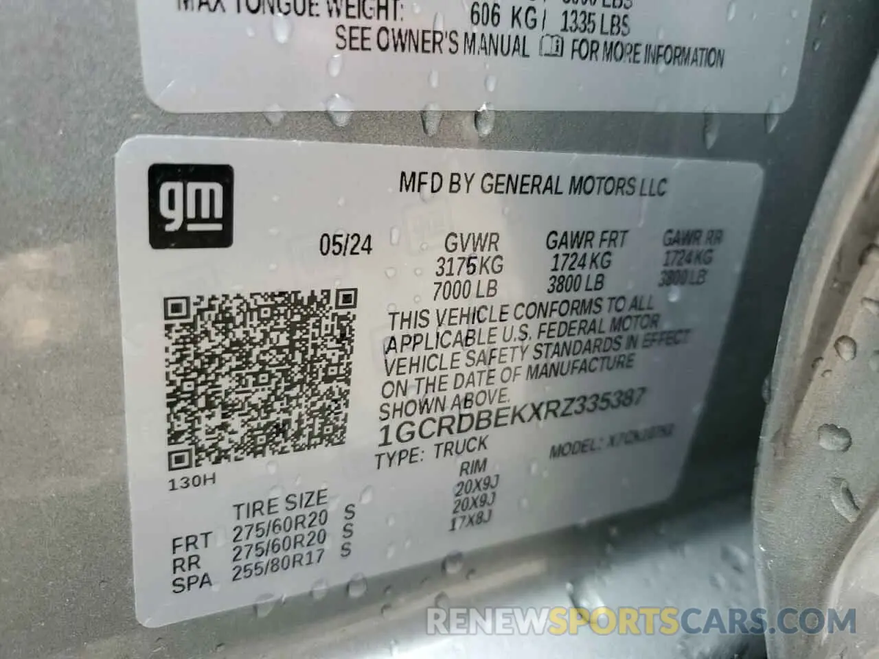 13 Фотография поврежденного автомобиля 1GCRDBEKXRZ335387 CHEVROLET ALL Models 2024