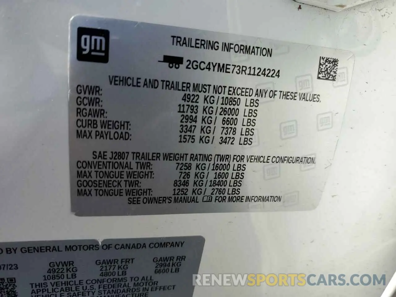 12 Photograph of a damaged car 2GC4YME73R1124224 CHEVROLET ALL Models 2024