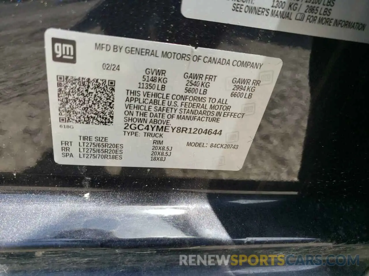 13 Photograph of a damaged car 2GC4YMEY8R1204644 CHEVROLET ALL Models 2024