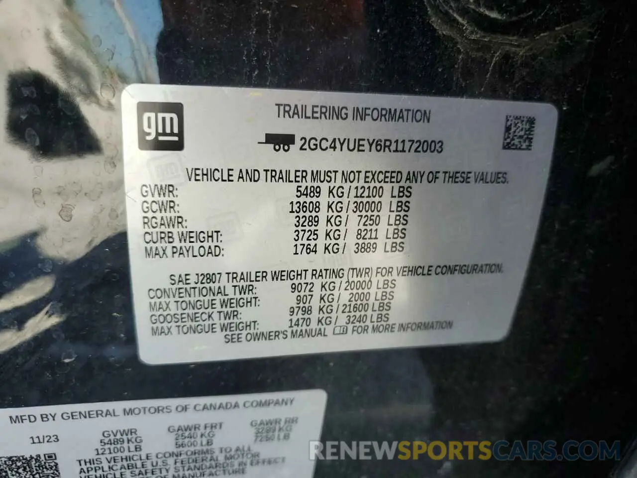 14 Фотография поврежденного автомобиля 2GC4YUEY6R1172003 CHEVROLET ALL Models 2024