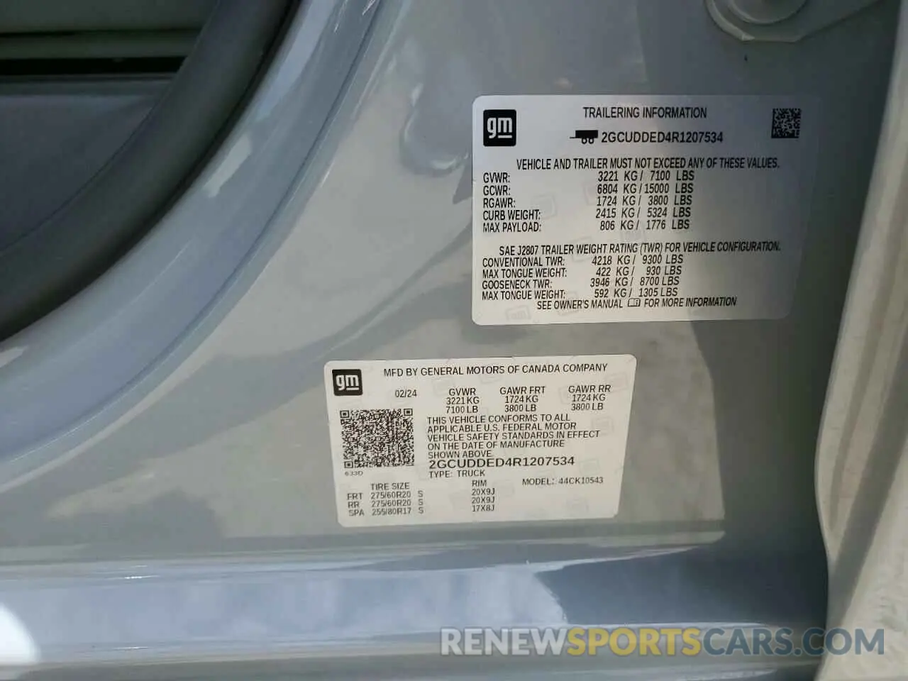 14 Photograph of a damaged car 2GCUDDED4R1207534 CHEVROLET ALL Models 2024