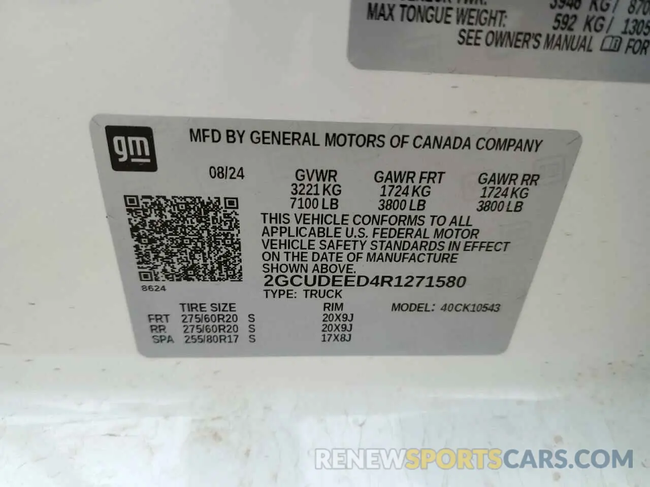 12 Photograph of a damaged car 2GCUDEED4R1271580 CHEVROLET ALL Models 2024