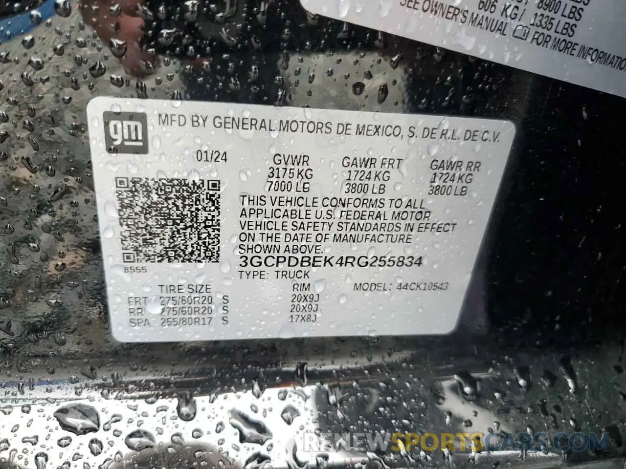 14 Photograph of a damaged car 3GCPDBEK4RG255834 CHEVROLET ALL Models 2024