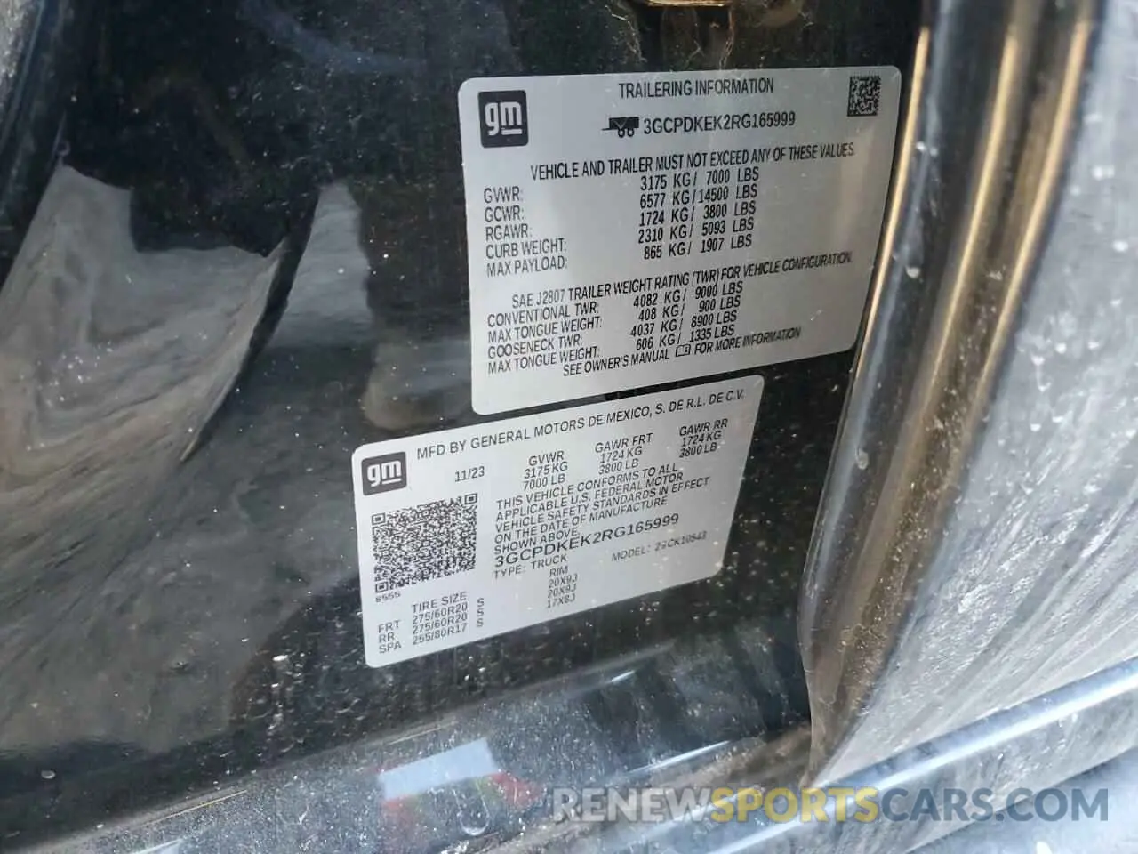 14 Фотография поврежденного автомобиля 3GCPDKEK2RG165999 CHEVROLET ALL Models 2024