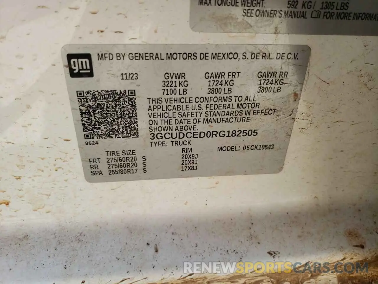 12 Photograph of a damaged car 3GCUDCED0RG182505 CHEVROLET ALL Models 2024