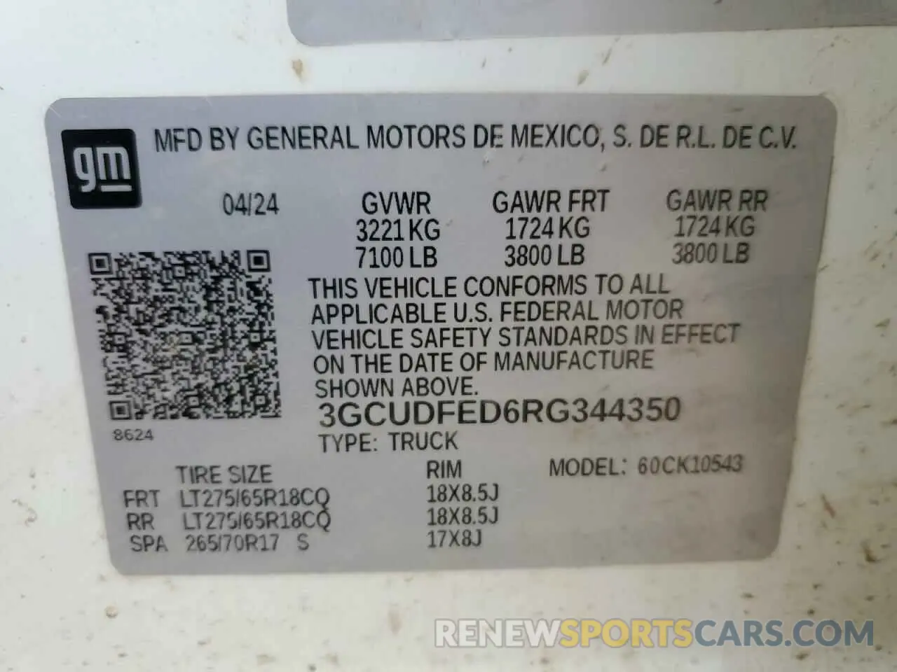 12 Photograph of a damaged car 3GCUDFED6RG344350 CHEVROLET ALL Models 2024