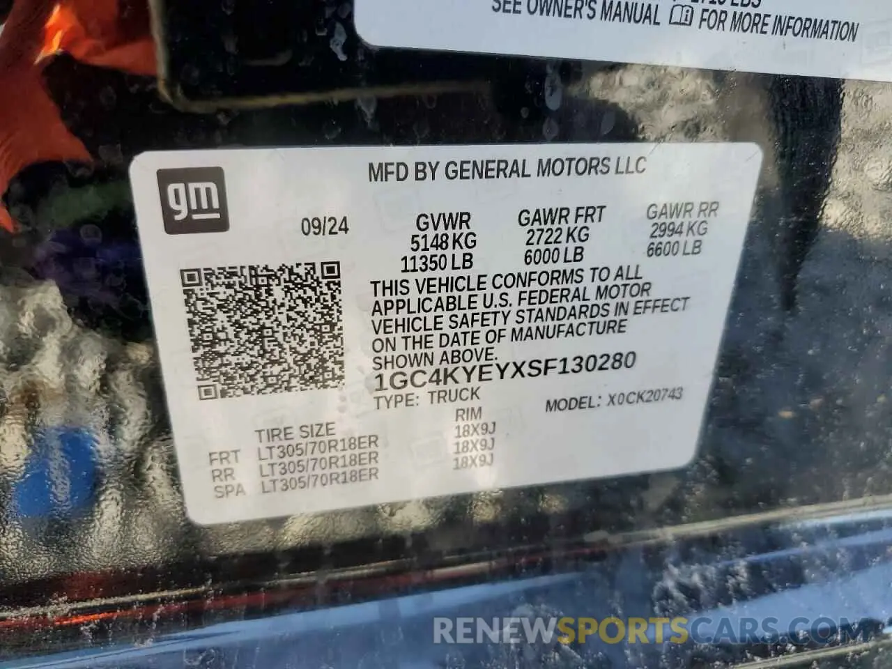 12 Фотография поврежденного автомобиля 1GC4KYEYXSF130280 CHEVROLET ALL Models 2025