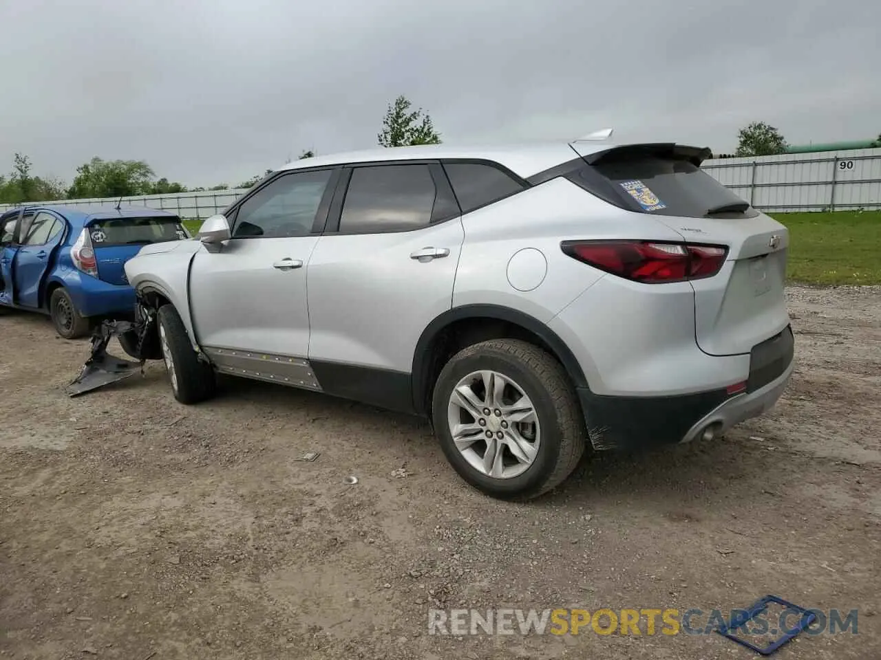 2 Photograph of a damaged car 3GNKBBRA1KS696459 CHEVROLET BLAZER 2019