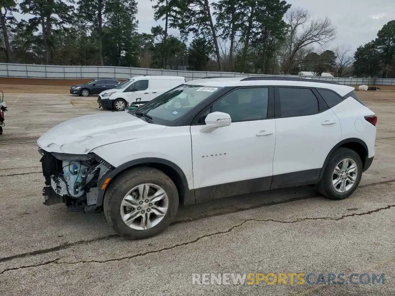 1 Photograph of a damaged car 3GNKBBRA2KS684255 CHEVROLET BLAZER 2019