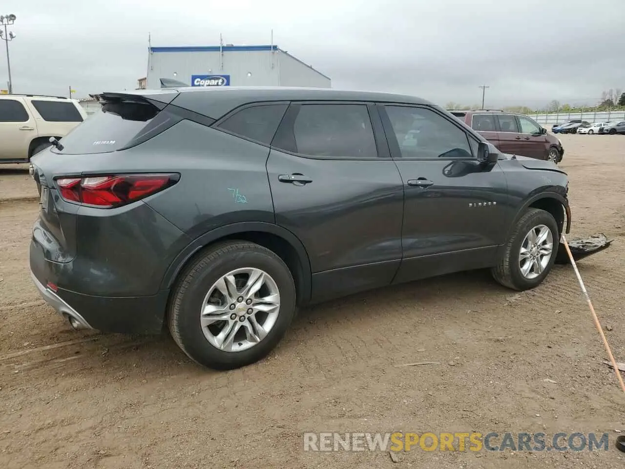 3 Photograph of a damaged car 3GNKBBRA3KS678545 CHEVROLET BLAZER 2019