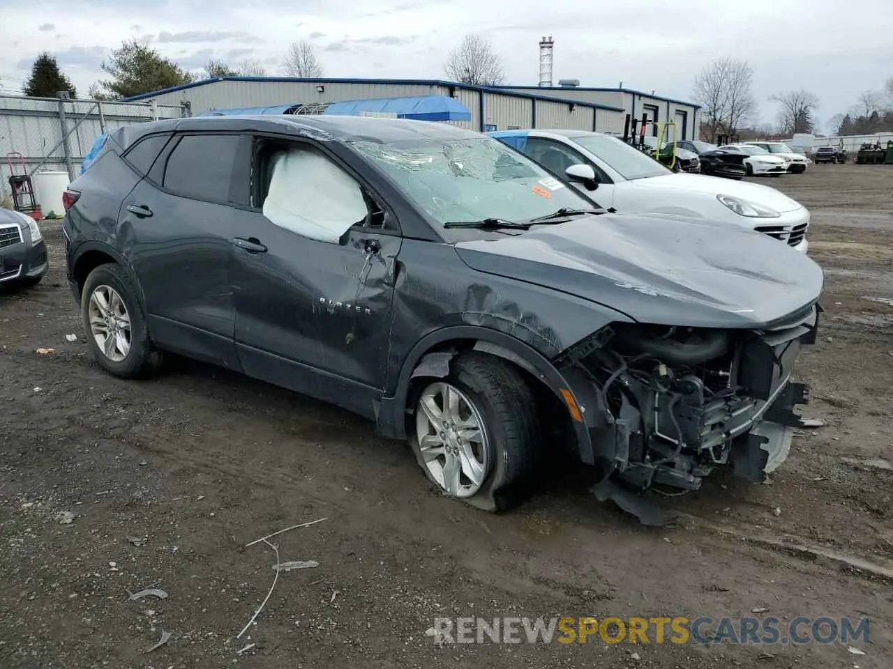 4 Photograph of a damaged car 3GNKBBRA6KS626455 CHEVROLET BLAZER 2019