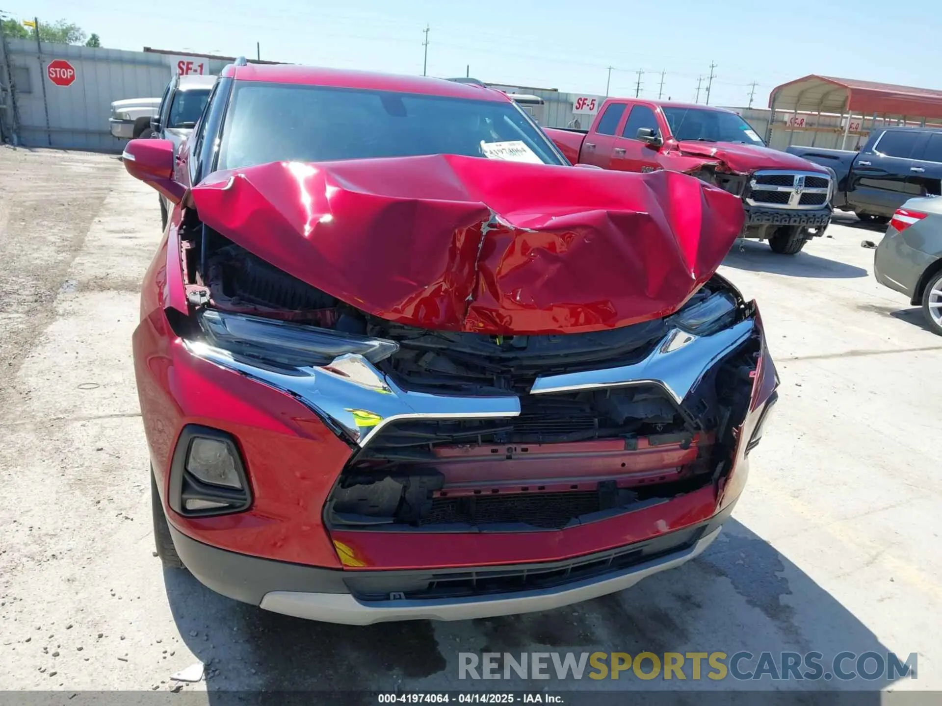 12 Photograph of a damaged car 3GNKBBRA9KS701956 CHEVROLET BLAZER 2019