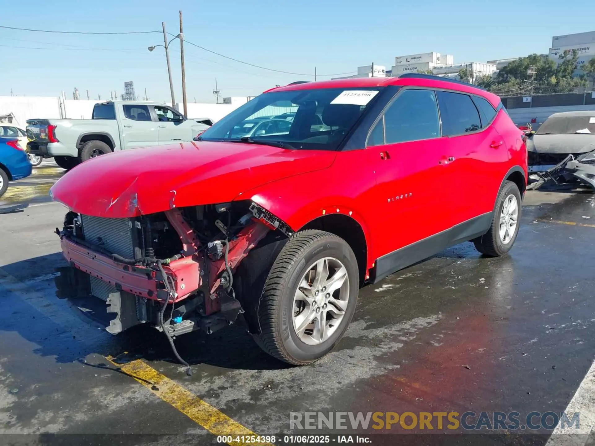 2 Photograph of a damaged car 3GNKBCRS8KS687501 CHEVROLET BLAZER 2019