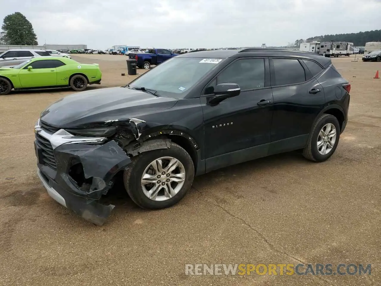 1 Photograph of a damaged car 3GNKBDRS9KS591771 CHEVROLET BLAZER 2019
