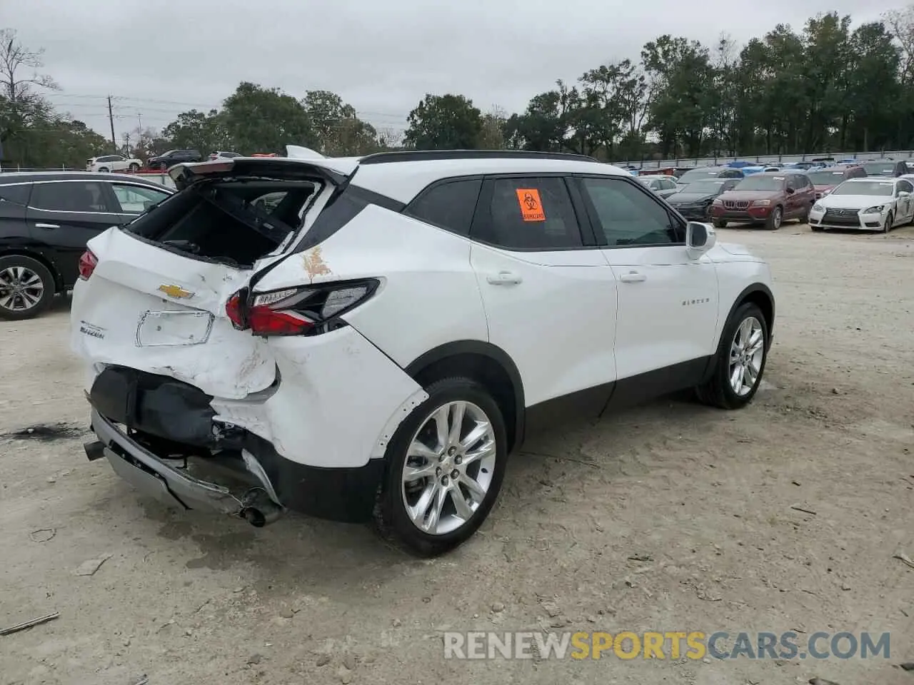 3 Photograph of a damaged car 3GNKBDRS9KS610271 CHEVROLET BLAZER 2019