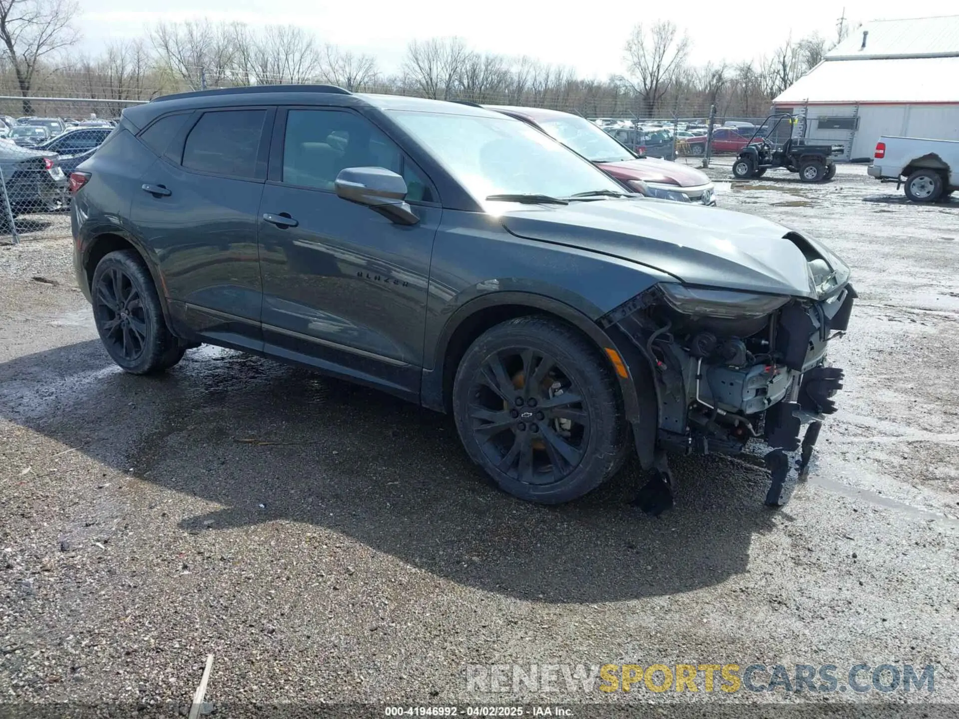 1 Photograph of a damaged car 3GNKBERS2K5694793 CHEVROLET BLAZER 2019