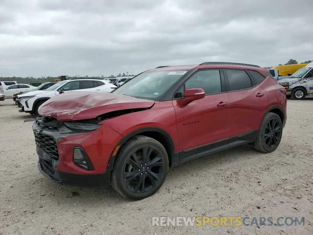 1 Photograph of a damaged car 3GNKBERS5KS681604 CHEVROLET BLAZER 2019