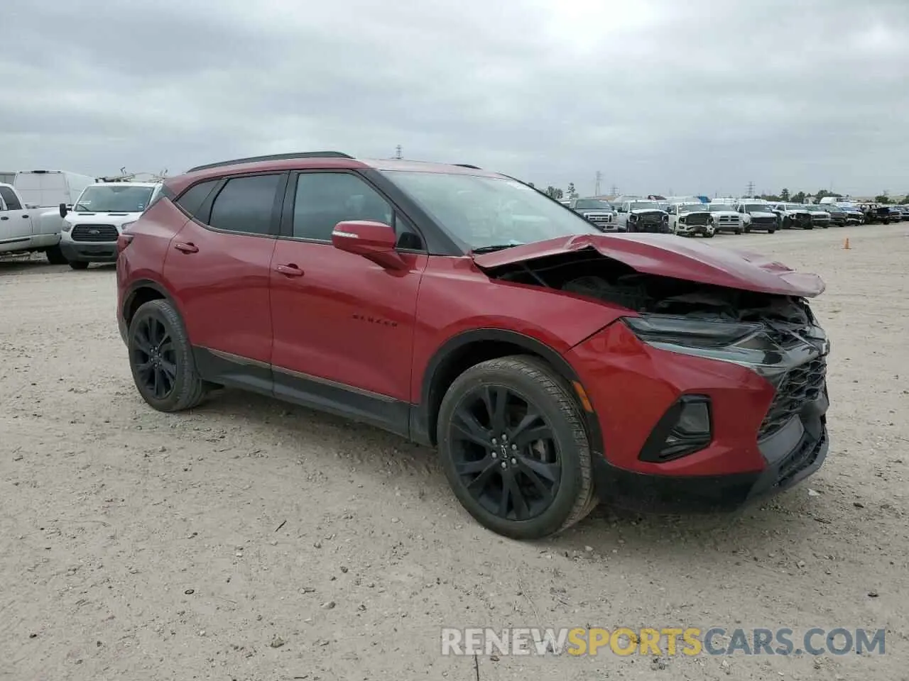 4 Photograph of a damaged car 3GNKBERS5KS681604 CHEVROLET BLAZER 2019