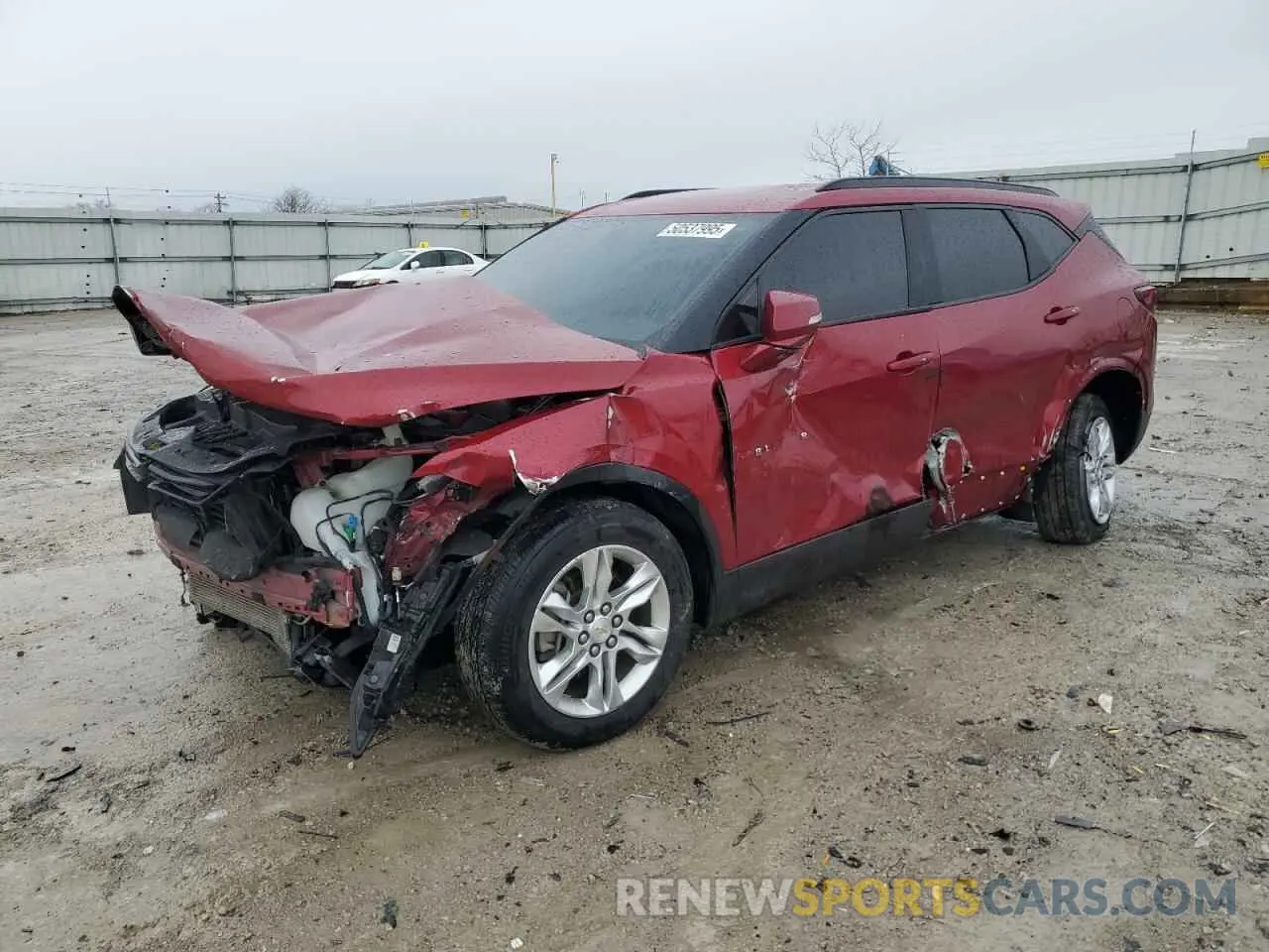 1 Photograph of a damaged car 3GNKBGRS4KS643096 CHEVROLET BLAZER 2019