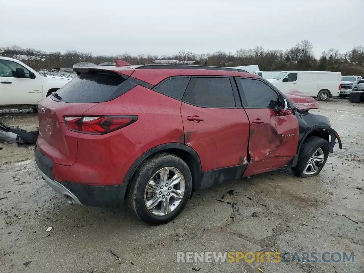 3 Photograph of a damaged car 3GNKBGRS4KS643096 CHEVROLET BLAZER 2019