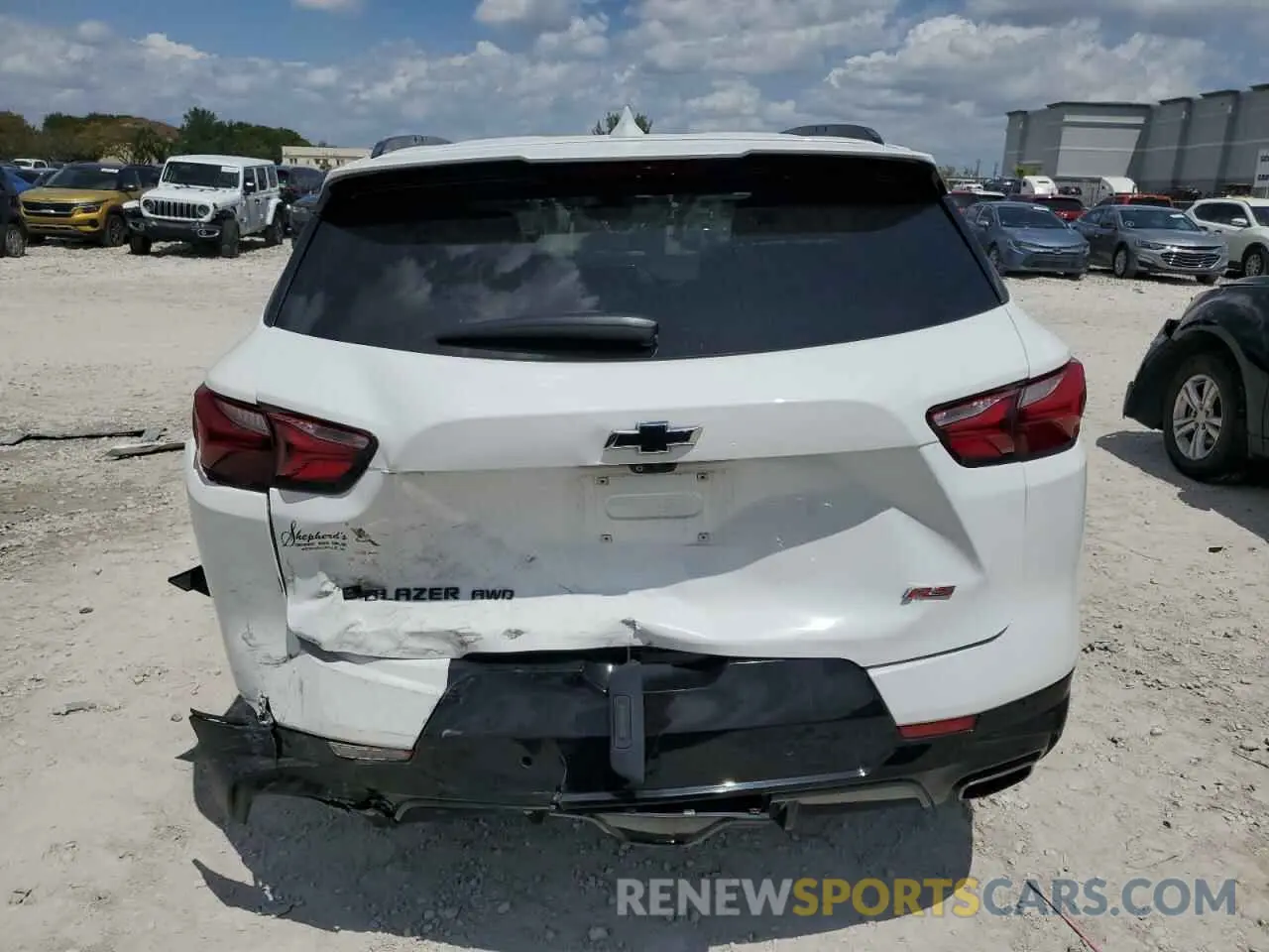 6 Photograph of a damaged car 3GNKBJRS5KS700855 CHEVROLET BLAZER 2019