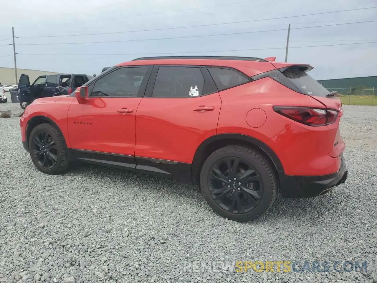 2 Фотография поврежденного автомобиля 3GNKBJRS7KS691785 CHEVROLET BLAZER 2019