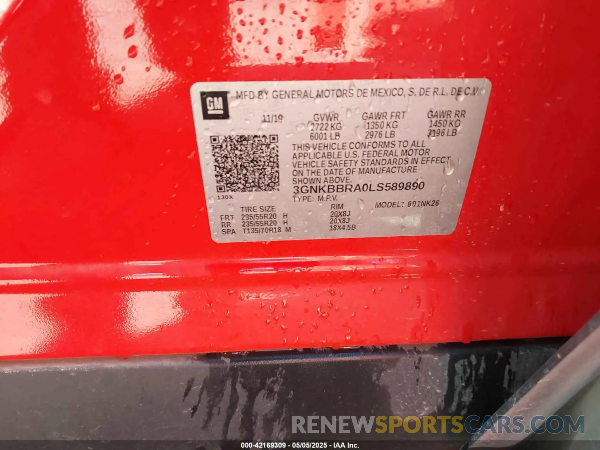 9 Photograph of a damaged car 3GNKBBRA0LS589890 CHEVROLET BLAZER 2020
