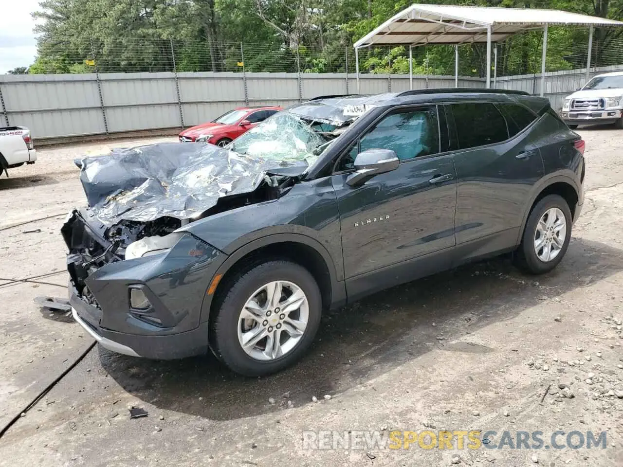 1 Photograph of a damaged car 3GNKBBRA6LS589568 CHEVROLET BLAZER 2020