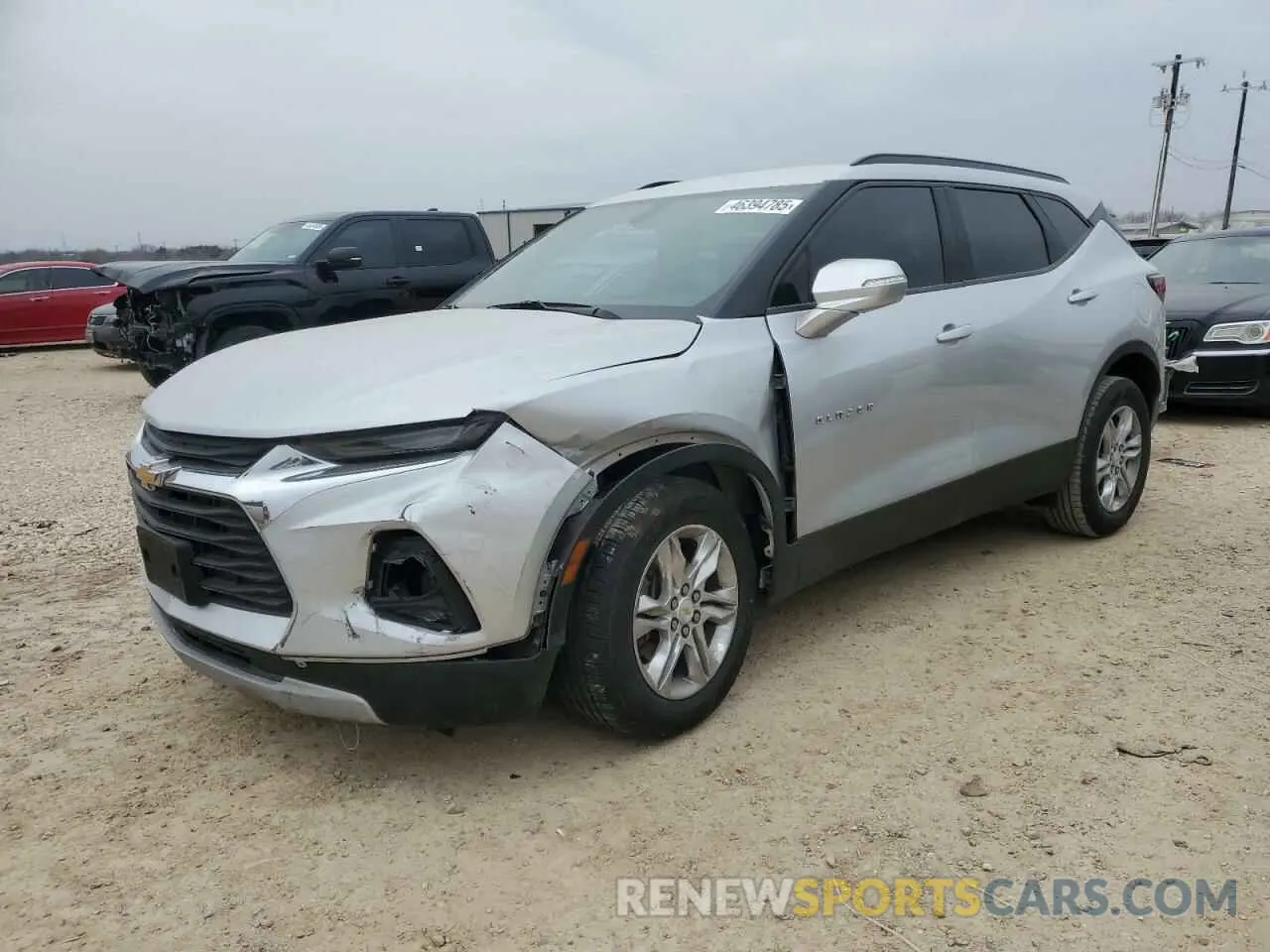 1 Photograph of a damaged car 3GNKBBRA7LS631181 CHEVROLET BLAZER 2020
